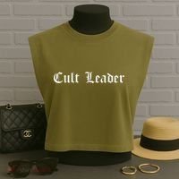 Cult Leader Gothic Occult Goth Occultism Garment-Dyed Women's Muscle Tee thumb 3