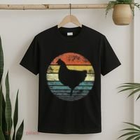 Chicken Lover Gifts Funny Farmer Retro Vintage Farm Animals T-Shirt thumb 2