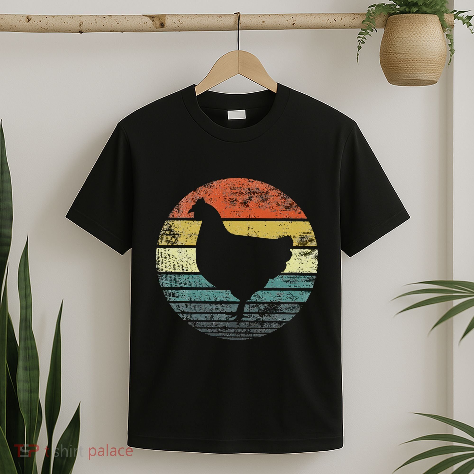 Chicken Lover Gifts Funny Farmer Retro Vintage Farm Animals T-Shirt