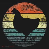 Chicken Lover Gifts Funny Farmer Retro Vintage Farm Animals T-Shirt thumb 7