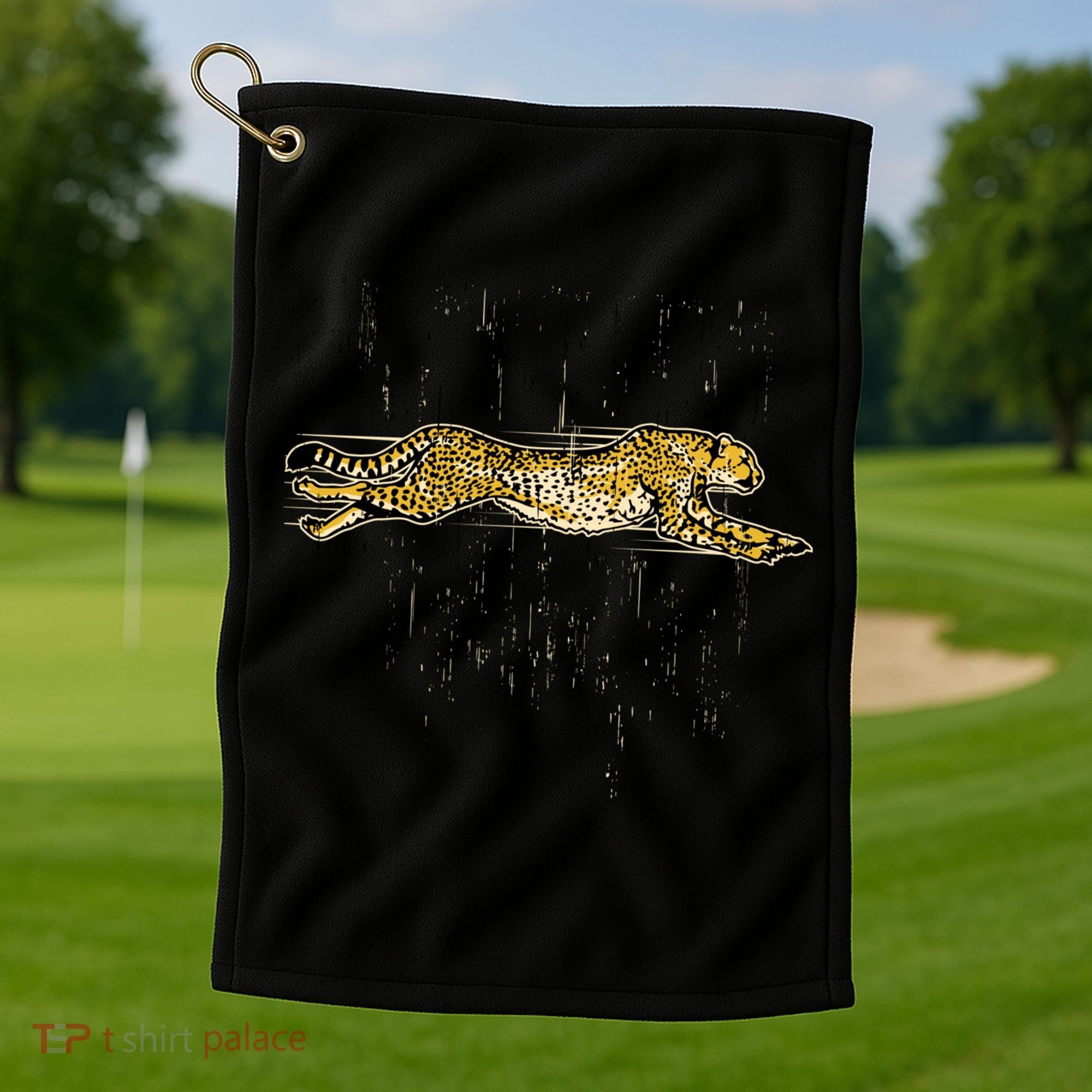 Cheetah Lover Gift Cool Cheetah Gift Golf Towel