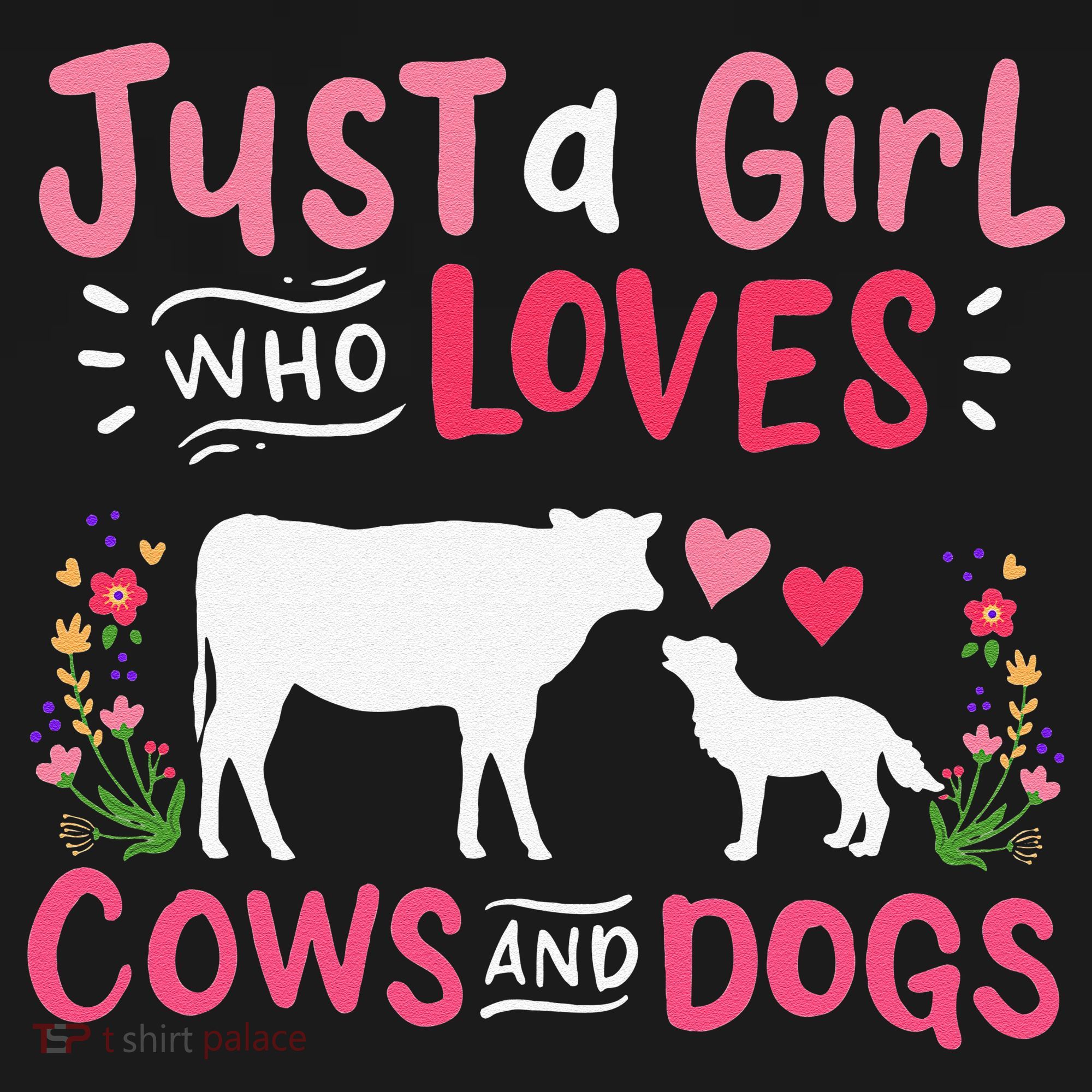 Cow Lover Gift Just a  Who Loves Cows and Dogs Farmer Polo