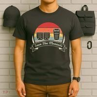 Car Lover Gift Vintage Retro Save The Manuals Stick T-Shirt thumb 6