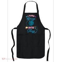 Crochet Lover Gift I Turn Strings Into Things Funny Knitting Apron thumb 0