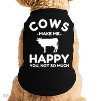 Cow Lover Gift Funny Cow Humor Gift Make Me Happy Doggie Tank thumb 0