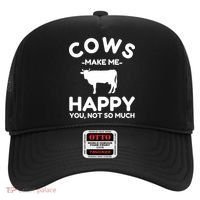 Cow Lover Gift Funny Cow Humor Gift Make Me Happy Hat thumb 0