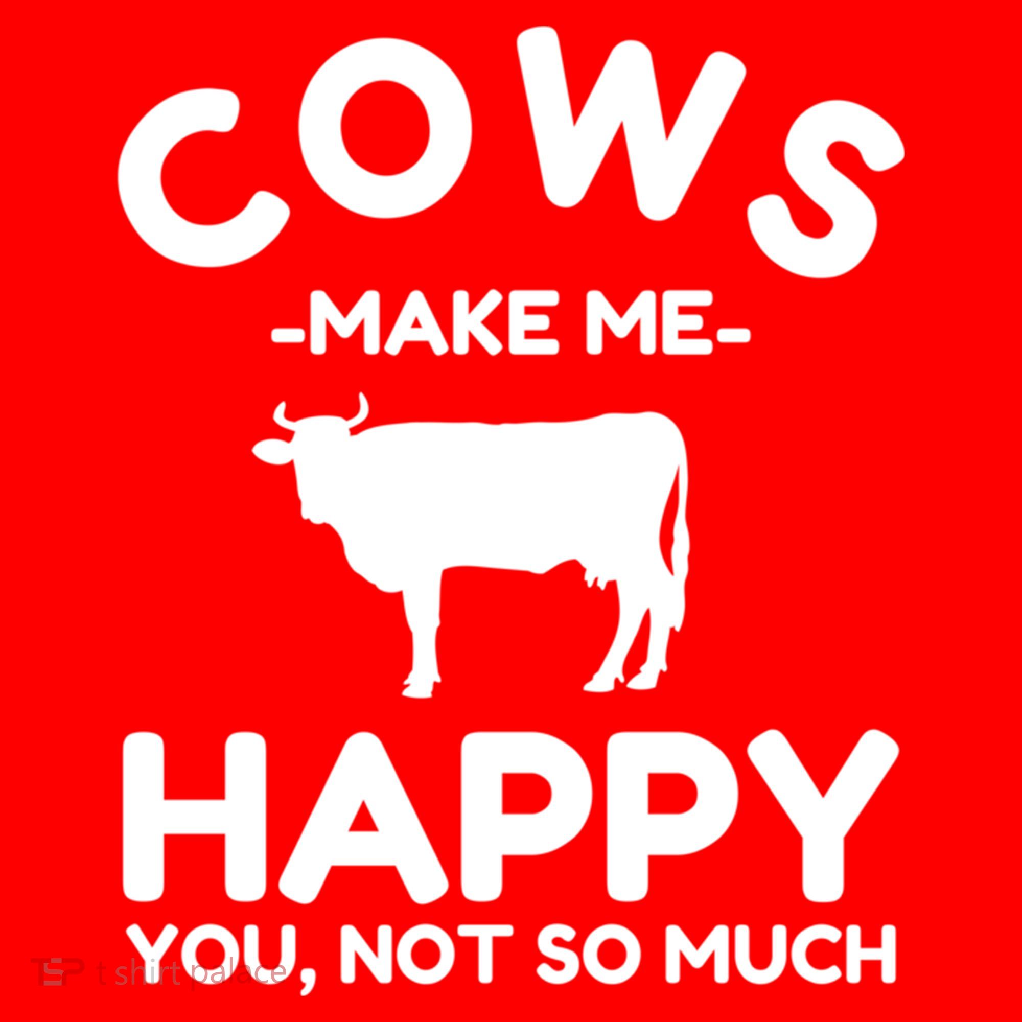 Cow Lover Gift Funny Cow Humor Gift Make Me Happy Santa Hat