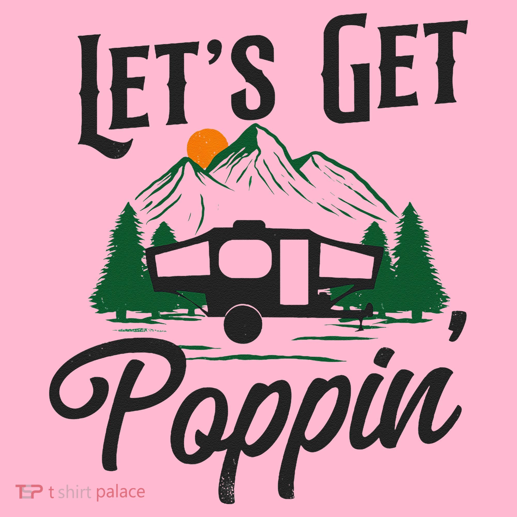 Camping Let'S Get Poppin' Pop Up Camper Coaster