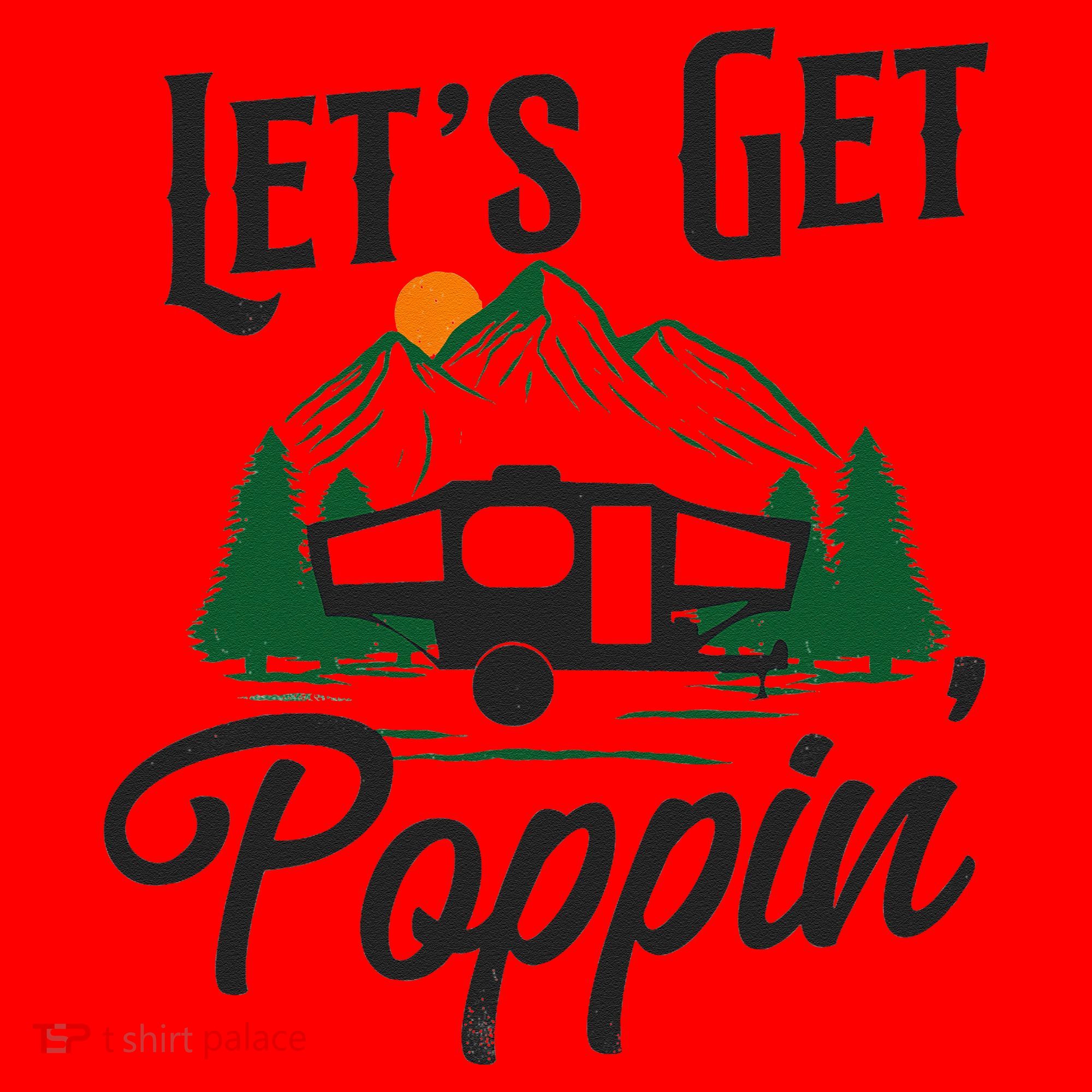 Camping Let'S Get Poppin' Pop Up Camper Santa Hat