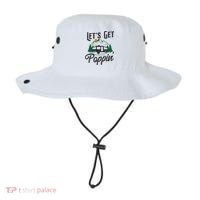 Camping Let'S Get Poppin' Pop Up Camper Bucket Hat thumb 0