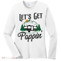 Camping Let'S Get Poppin' Pop Up Camper Women's Long Sleeve Shirt thumb 0
