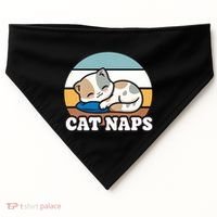 Cat Lovers Gift Nap Lover Sleepy Cute Kawaii Cat Naps USA-Made Doggie Bandana thumb 0