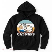 Cat Lovers Gift Nap Lover Sleepy Cute Kawaii Cat Naps Hoodie thumb 0