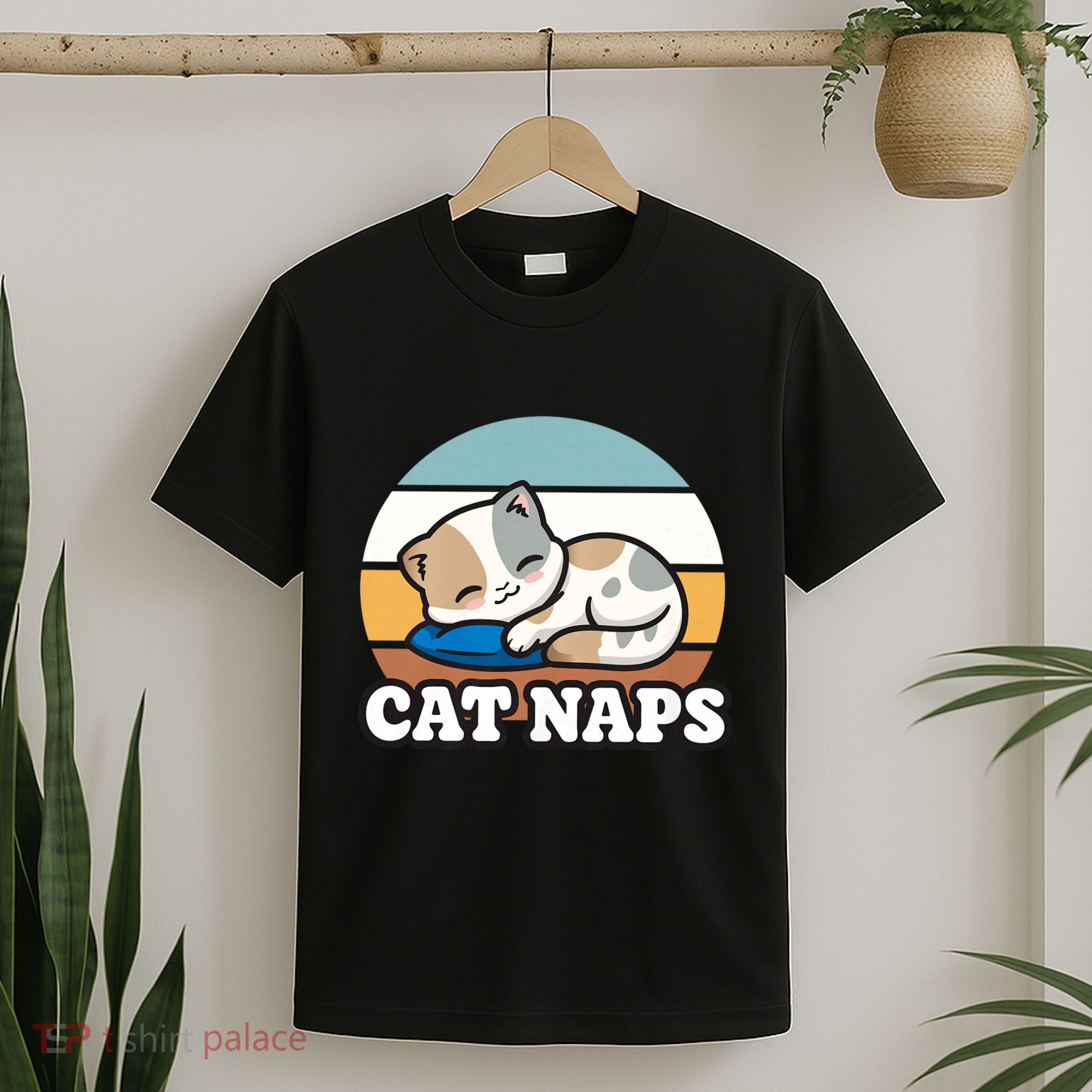 Cat Lovers Gift Nap Lover Sleepy Cute Kawaii Cat Naps T-Shirt