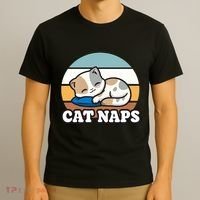 Cat Lovers Gift Nap Lover Sleepy Cute Kawaii Cat Naps T-Shirt thumb 3
