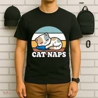 Cat Lovers Gift Nap Lover Sleepy Cute Kawaii Cat Naps T-Shirt thumb 6