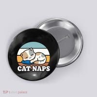 Cat Lovers Gift Nap Lover Sleepy Cute Kawaii Cat Naps Button thumb 0