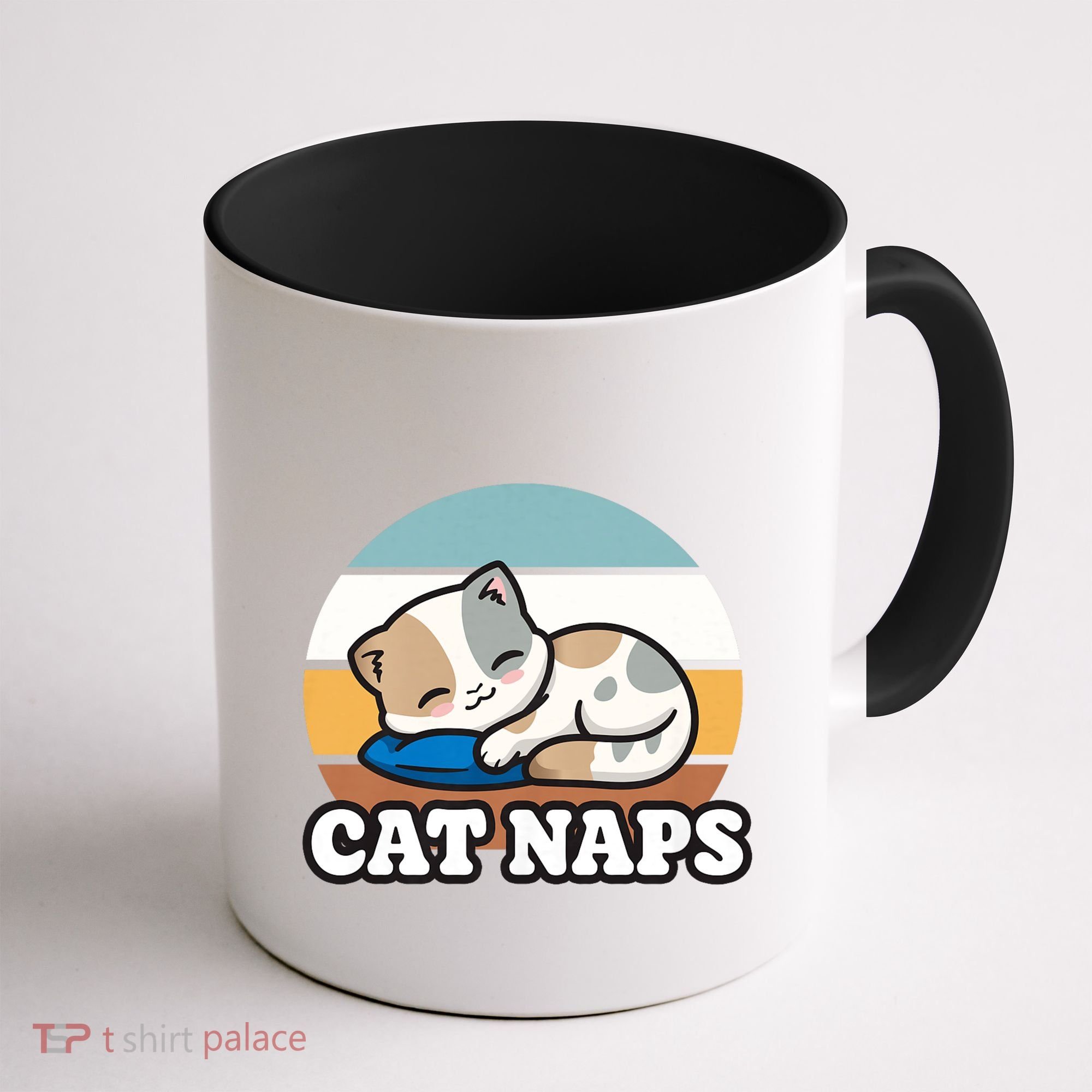 Cat Lovers Gift Nap Lover Sleepy Cute Kawaii Cat Naps Coffee Mug