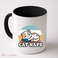 Cat Lovers Gift Nap Lover Sleepy Cute Kawaii Cat Naps Coffee Mug thumb 0
