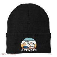 Cat Lovers Gift Nap Lover Sleepy Cute Kawaii Cat Naps Beanie thumb 0