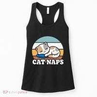 Cat Lovers Gift Nap Lover Sleepy Cute Kawaii Cat Naps Women's Tank Top thumb 0