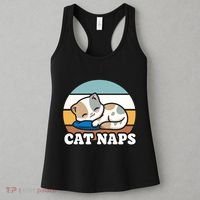 Cat Lovers Gift Nap Lover Sleepy Cute Kawaii Cat Naps Women's Tank Top thumb 3