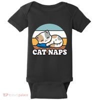 Cat Lovers Gift Nap Lover Sleepy Cute Kawaii Cat Naps Baby Bodysuit thumb 0