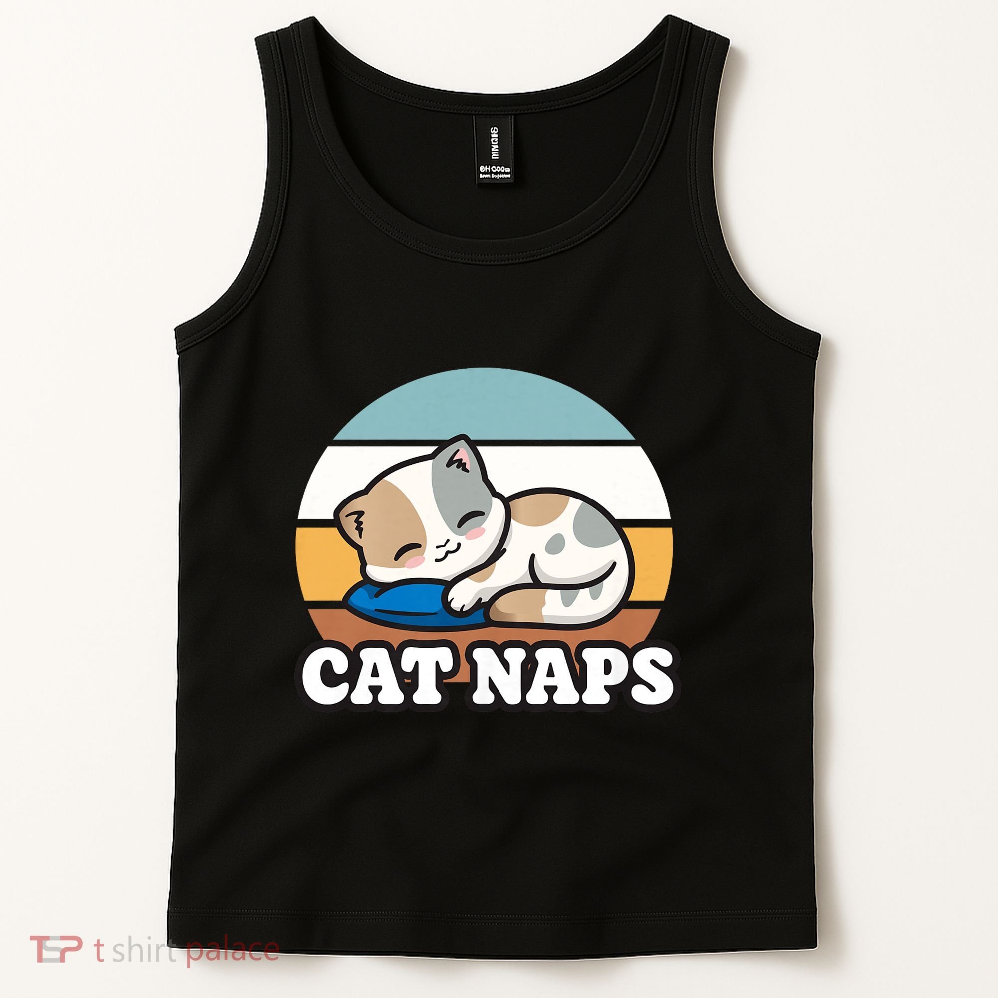 Cat Lovers Gift Nap Lover Sleepy Cute Kawaii Cat Naps Tank Top