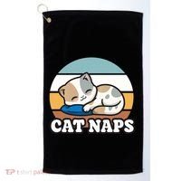 Cat Lovers Gift Nap Lover Sleepy Cute Kawaii Cat Naps Golf Towel thumb 0