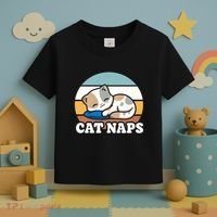 Cat Lovers Gift Nap Lover Sleepy Cute Kawaii Cat Naps Toddler T-Shirt thumb 3