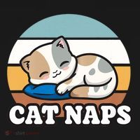 Cat Lovers Gift Nap Lover Sleepy Cute Kawaii Cat Naps Kids Long Sleeve Shirt thumb 2
