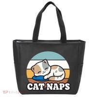Cat Lovers Gift Nap Lover Sleepy Cute Kawaii Cat Naps Tote Bag thumb 0