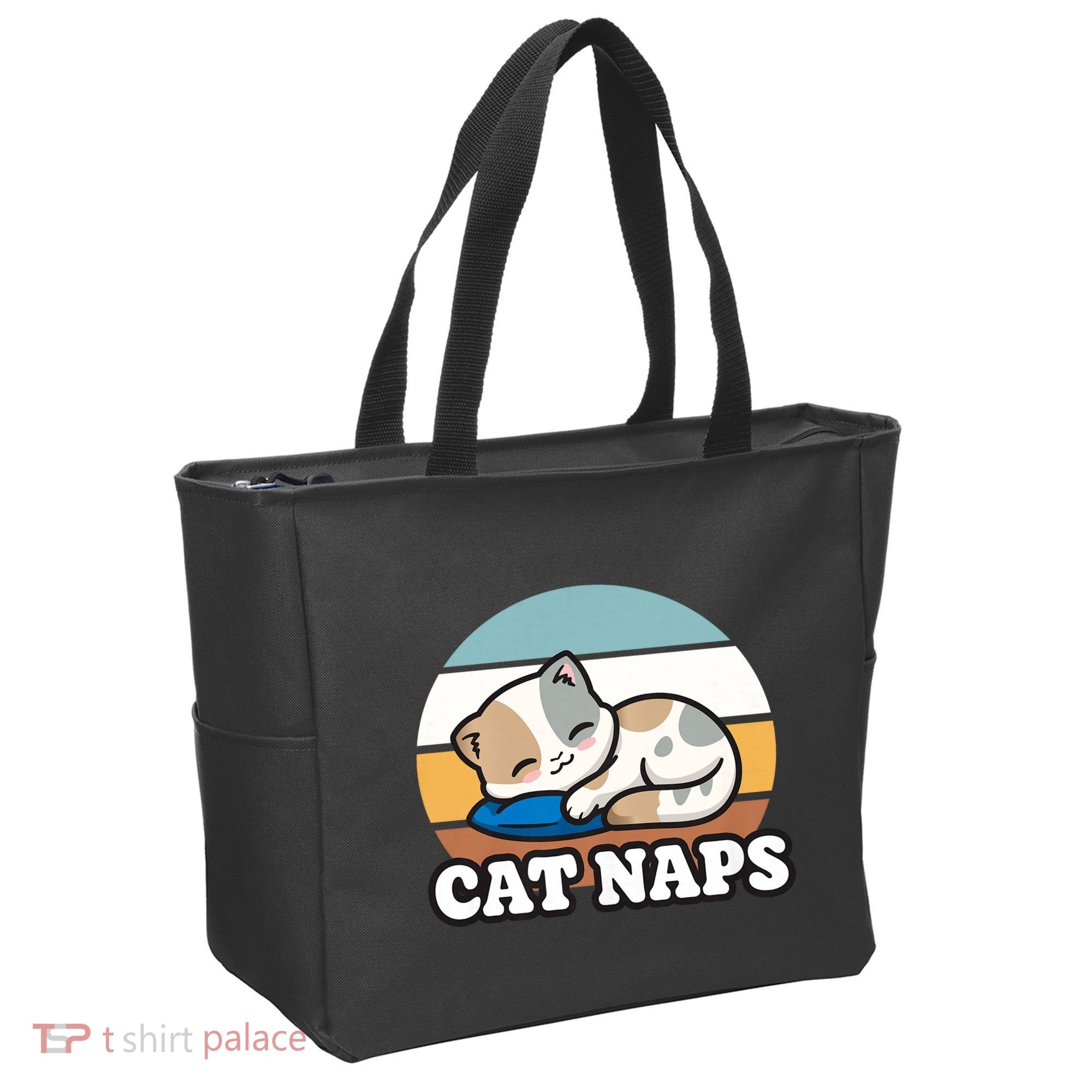 Cat Lovers Gift Nap Lover Sleepy Cute Kawaii Cat Naps Tote Bag