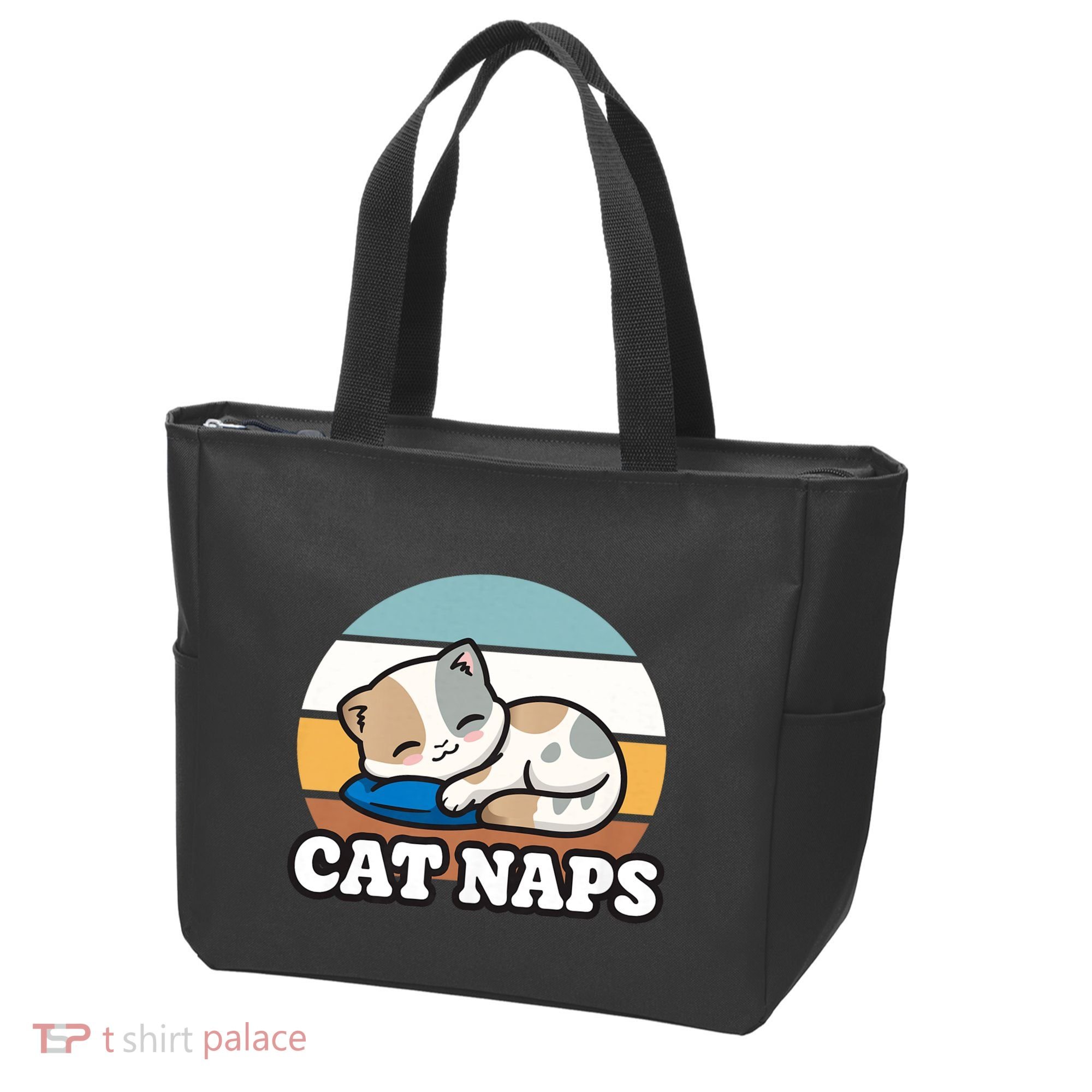 Cat Lovers Gift Nap Lover Sleepy Cute Kawaii Cat Naps Tote Bag
