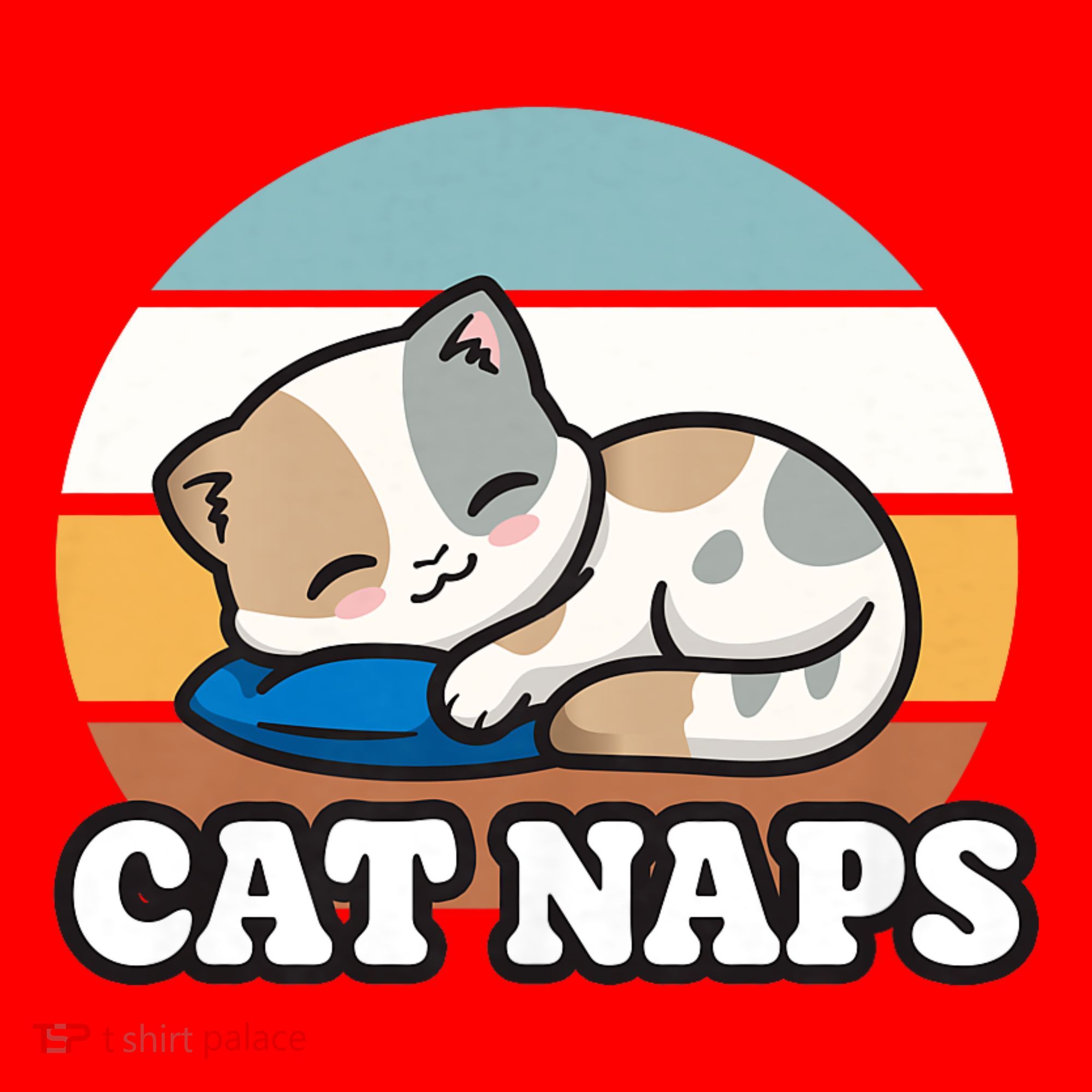 Cat Lovers Gift Nap Lover Sleepy Cute Kawaii Cat Naps Santa Hat