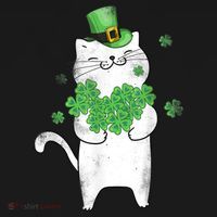 Cat Leprechaun Gift Cat Lover Shamrock Gift St Patrick's Day Gift Women's Hoodie thumb 2