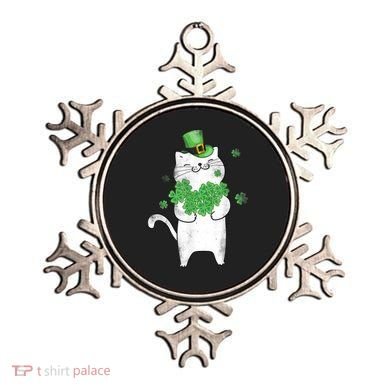 Cat Leprechaun Gift Cat Lover Shamrock Gift St Patrick's Day Gift Ornament