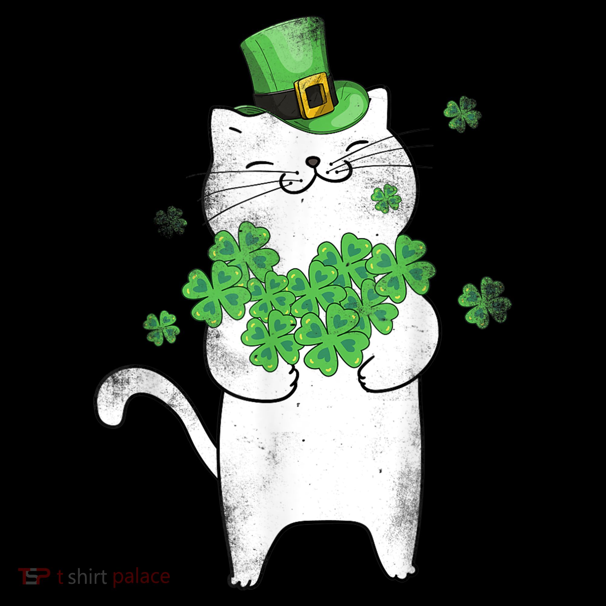Cat Leprechaun Gift Cat Lover Shamrock Gift St Patrick's Day Gift Ornament