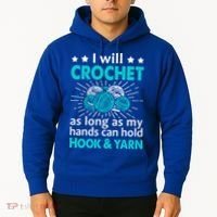 Crocheting Lover Gift Crocheting Funny Yarn Great Gift Hoodie thumb 2