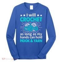 Crocheting Lover Gift Crocheting Funny Yarn Great Gift Long Sleeve Shirt thumb 0