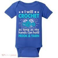 Crocheting Lover Gift Crocheting Funny Yarn Great Gift Baby Bodysuit thumb 0