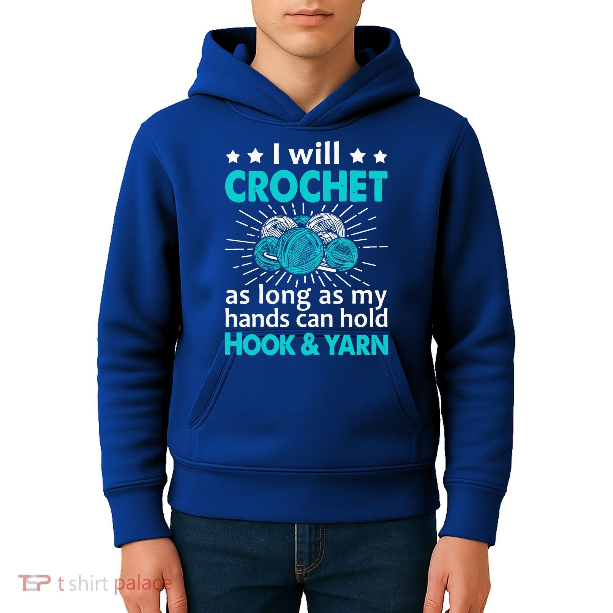 Crocheting Lover Gift Crocheting Funny Yarn Great Gift Kids Hoodie