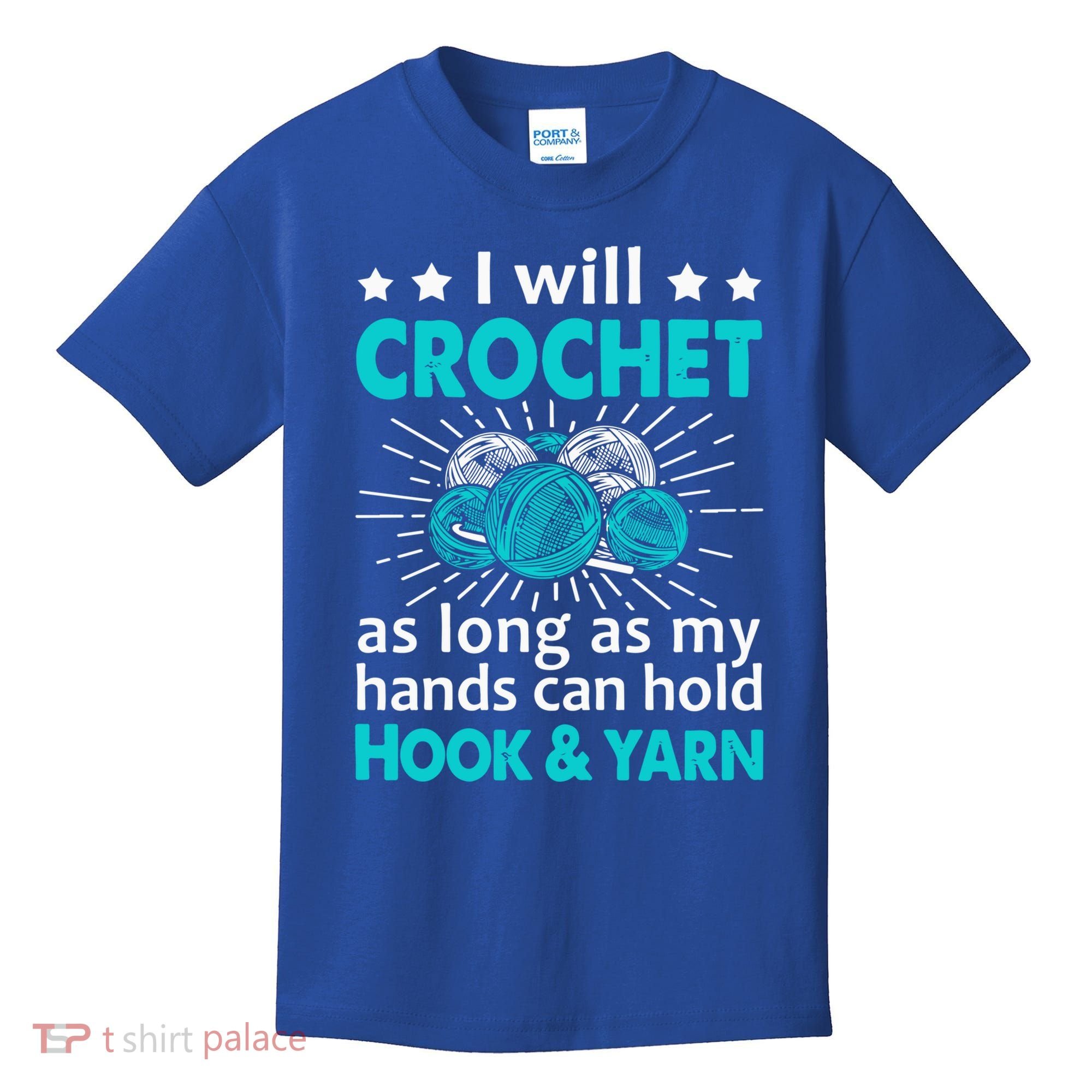 Crocheting Lover Gift Crocheting Funny Yarn Great Gift Kids T-Shirt
