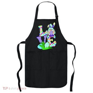 Cute Love Gnome Easter Egg Hunting Bunny Apron