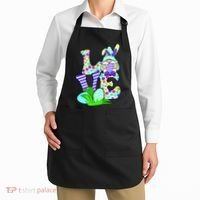 Cute Love Gnome Easter Egg Hunting Bunny Apron thumb 2