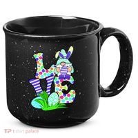 Cute Love Gnome Easter Egg Hunting Bunny 15oz Campfire Ceramic Mug thumb 0