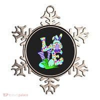 Cute Love Gnome Easter Egg Hunting Bunny Ornament thumb 0