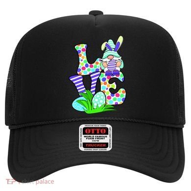 Cute Love Gnome Easter Egg Hunting Bunny Hat