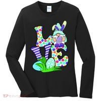 Cute Love Gnome Easter Egg Hunting Bunny Women's Long Sleeve Shirt thumb 0
