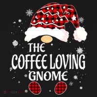 Coffee Loving Gnome Christmas Buffalo Plaid Family Matching Sweatshirt thumb 3